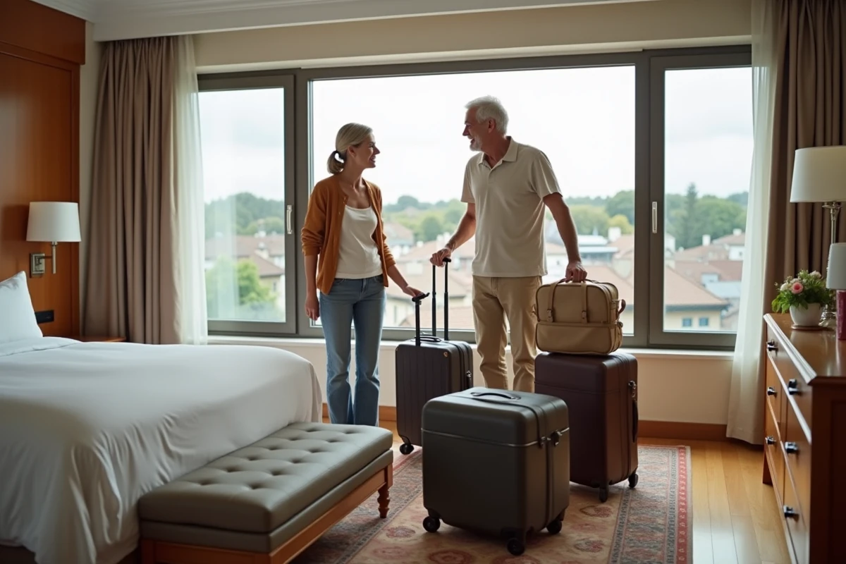 Couple dans une chambre d