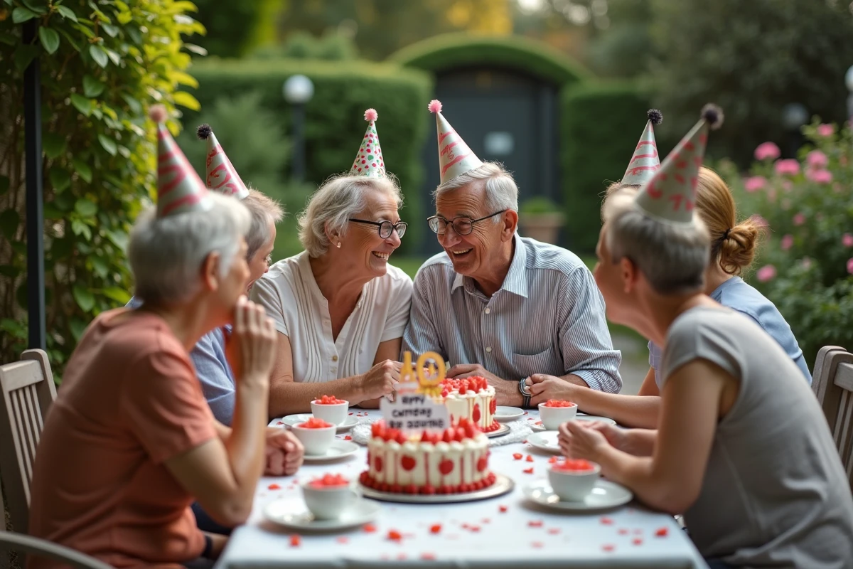 Famille multigénération autour d